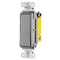 Hubbell Wiring Device-Kellems TradeSelect, Switches and Lighting Controls, Decorator Switch, Residential Grade, Rocker Switch, General Purpose AC, Single Pole, 15A 120/277V AC, Push Back and Side Wired, Gray RSD115GY - alternate 2